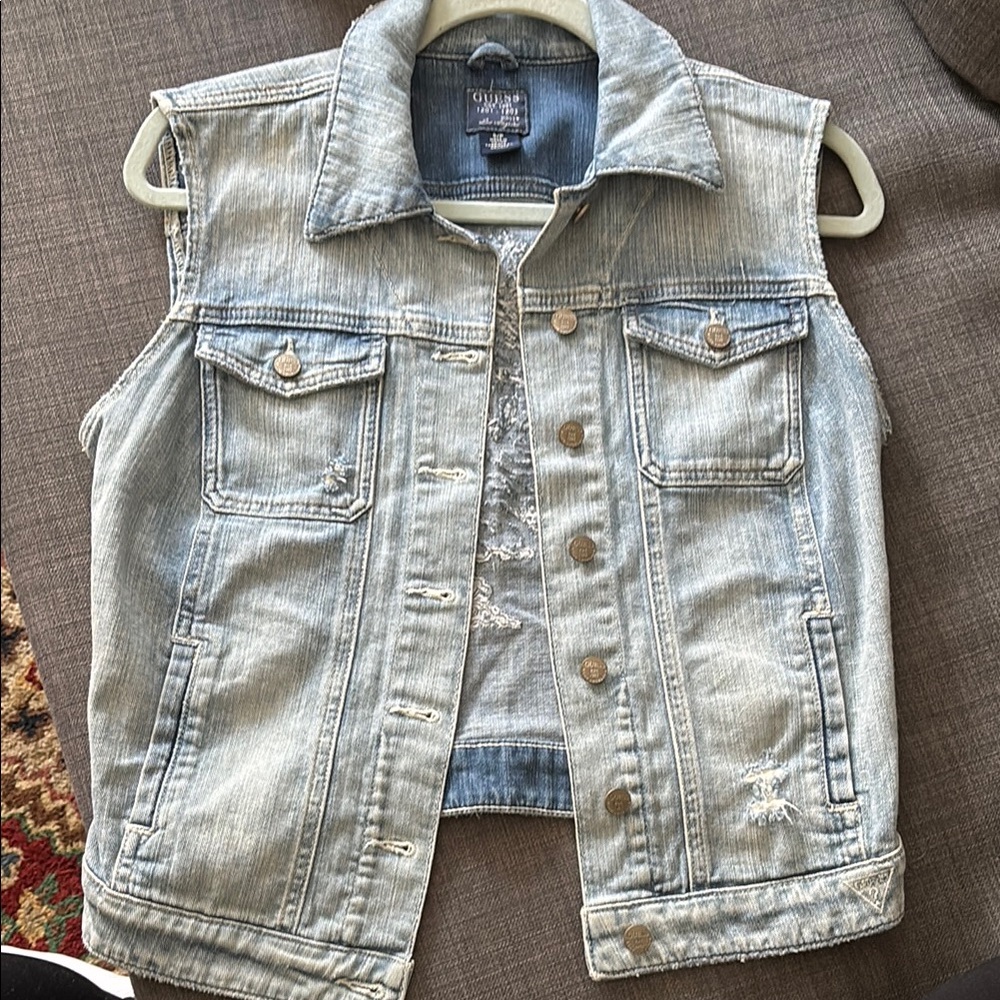 Light Blue Denim Vest
